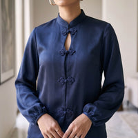 Grace Blue Satin Set thumbnail 2